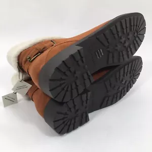 Cole Haan Quiana Bootie Damen US Größe 11 britisch hellbraun braun Wildleder neu im Karton Stiefel Fleece - Bild 1 von 12