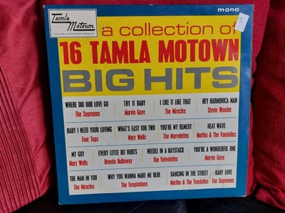 Various – A Collection Of 16 Tamla Motown Big Hits Vinyl LP Compilation 1964 - Image 1 of 4