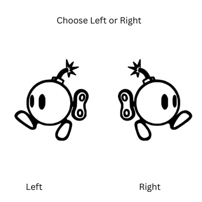 Calcomanía de vinilo Bob-omb Mario elige tamaño y color Foto 1 de 4