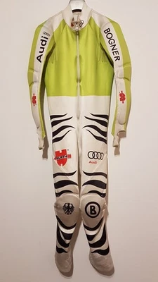 Bogner DSV Rennanzug Slalom gepolstert XL Skirennanzug Grün 10/11 Klaus Brandner - Bild 1 von 4