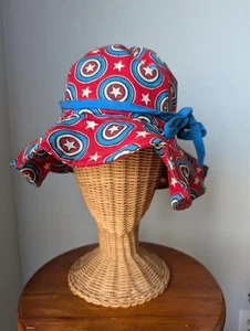 Paul B. Stone Floppy Hat Captain America Red White And Blue Hippie Festival USA - Picture 1 of 17