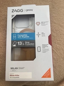 ZAGG GEAR4 iPhone 13 Pro Case Rose Milan Snap MagSafe Shockproof Luxury Cover - Picture 1 of 3