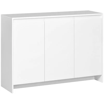 HOMCOM Credenza Moderna a 12 Ripiani Interni in Truciolato Bianco - Image 1 of 4