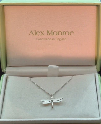 Alex Monroe sterling silver dragonfly necklace boxed - Image 1 of 4