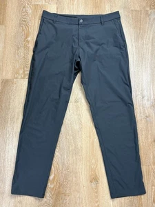 Pantalones Lululemon ABC para Hombres 36 Negros Warpstreme Golf Clásicos Pantalones Elásticos - Imagen 1 de 9
