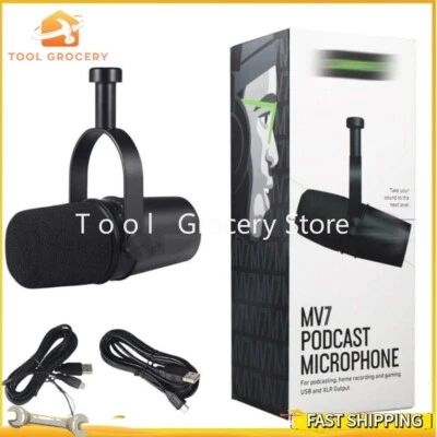 Shure MV7 Vocal Broadcast Microphone Cardioid Dynamic USB & XLR Outputs New - Image 1 of 4