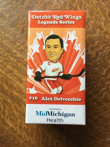 Alex Delvecchio Detroit Red Wings Legends Series Bobblehead Great Lakes Loons Cover