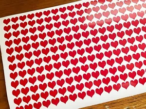 x 150 Hearts Stickers Vinyl Valentines Mothers Day Scrapbook Weddings Decal Love - Picture 1 of 13