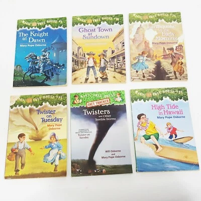 Magic Tree House Lot 6 Paperback Books #2 10 23 23+ 24 28 Mary Pope Osborne Read - Image 1 of 4