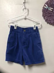 Duck Head Baby Boy Shorts Size 4 Blue Elastic Sides of Waist Zip Front 154 - Picture 1 of 4