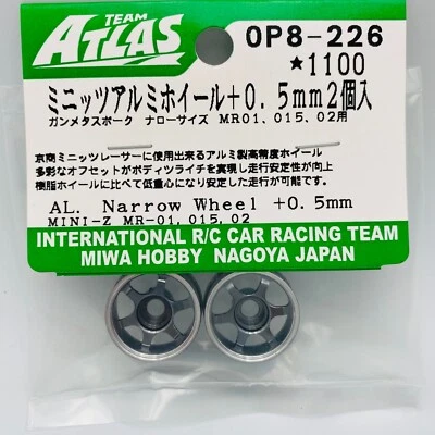 Kyosho MINI-Z Wheel Set Aluminum Wheel Team ATLAS OP8-226 - Image 1 of 4