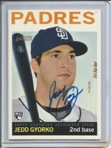 2013 Topps Heritage High Number JEDD GYORKO Autograph Real One Auto RC
