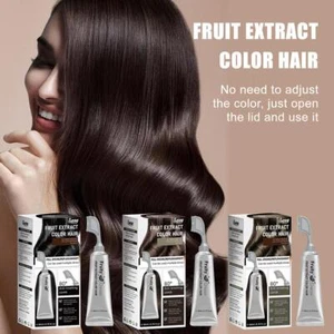 80ml Natural Herbal Instant Black Hair Dye Shampoo For White Hair Coloring. - Picture 1 of 19