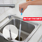 Long Sink Drain Cleaning Brush Kitchen Bathroom Flexible Tool Loo Unblock Bend