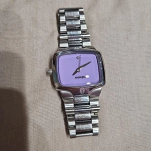 Nixon The Player Watch Silver color / purple No accessories New Battery - Picture 1 of 6