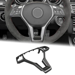Carbon Fiber Look Steering Wheel Cover Trim For Benz W204 W212 W207 0994640013 - Picture 1 of 10
