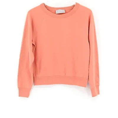 EVERLANE Womens Coral Orange Crewneck Sweatshirt Athleisure Loungewear Size XS • 28.04€