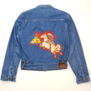 Polo Western Denim Jacket Medium Women Vintage 80s Indian Navajo Ralph Lauren - Picture 1 of 24
