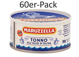 60er-Pack MARUZZELLA Thunfisch Tonno all'Olio di Oliva,Thunfisch in Olivenöl,80g - Bild 1 von 7