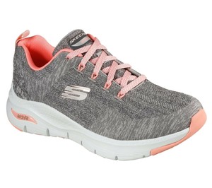 grey and pink ladies skechers