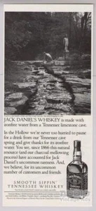 Jack Daniel's whiskey 1997 PRINT AD limestone cave alcohol advertisement Daniels - Picture 1 of 1