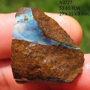 Boulder Opal Rough 53.65 TCW 100% Natural Australian Queensland Gemstone N3727 - Picture 1 of 3