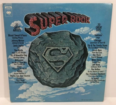 SUPER ROCK- 20 GREAT ARTISTS / 20 GREAT CUTS 2 X LP Columbia G30121 Rock 1970 NM - Image 1 of 4