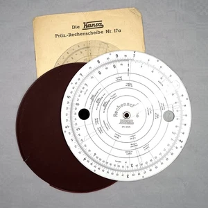 Disco de cálculo de precisión años 60 - Die Hansa Precision. Cálcula nº 17a 172mm - Imagen 1 de 11