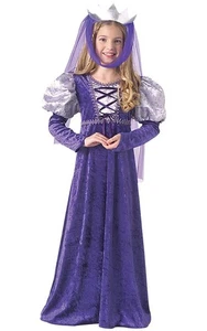 DISFRAZ HALLOWEEN REINA MEDIEVAL NIÑAS NIÑO DISFRAZ RENACENTISTA - Imagen 1 de 2