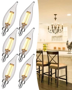 E12 LED Candelabra Bulb 100 Watt Equivalent, 2700K Soft White, Dimmable LED C... - Picture 1 of 9