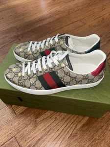 Zapatillas Gucci Para Hombre GG Ace Bees Bee 548950 Talla 12+ (US 13) - Imagen 1 de 6