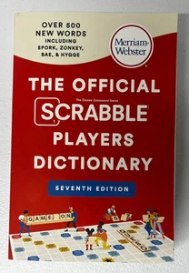 Official Scrabble Players Dictionary 7th Edition Jumbo Merriam-Webster Word List - Picture 1 of 3