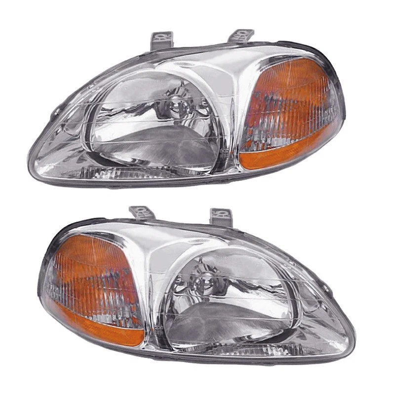 Juego de pares de faros delanteros para 96-98 Honda Civic (combinación) izquierda y derecha Foto 1 de 1
