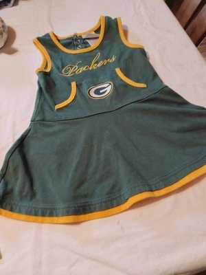 Vestido feminino Green Bay Packers tamanho 3T NFL - Imagem 1 de 4