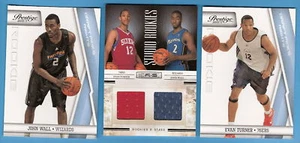 JOHN WALL WIZARDS UK KENTUCKY & EVAN TURNER # RC JERSEY +JOHN &EVAN ROOKIE CARDS - Picture 1 of 2