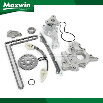 Kit de cadena de distribución bomba de agua de aceite compatible con Honda Fit 2007-2008 1,5 L SOHC VTEC L15A1 Foto 1 de 4