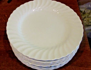 * Johnson Brothers Regency weiß Wirbel Essteller England 9" MEHRERE VERFÜGBAR - Bild 1 von 3