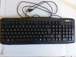 Tastiera PC Trust 20521-02 cablata layout italiano qwerty cavo filo USB nuova - Foto 1 di 8