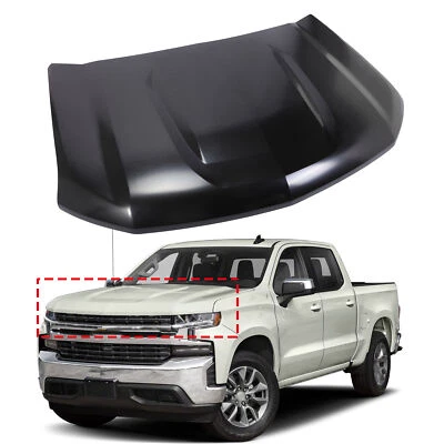 NEW Primed Aluminium Hood Panel For 2019-2022 Chevrolet Chevy Silverado 1500 Foto 1 de 4