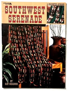 Southwest Serenade Crochet Afghans Patterns Book Gorgeous Desert Sunset Arrow ++ - Picture 1 of 6