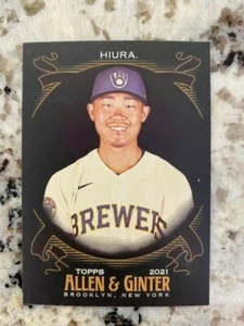 2021 TOPPS ALLEN GINTER X BASEBALL BASE CARD MILWAUKEE BREWERS KESTON HIURA #60 - Picture 1 of 1