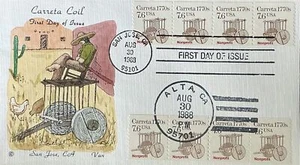 FURGONETA PINTADA A MANO 2255 Carreta de la época 1770 - Imagen 1 de 1