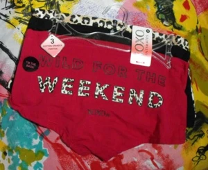 3 NEW XOXO INTIMATES XO9785 3PKBC NO WAISTBAND COTTON BOYSHORT M - Picture 1 of 2