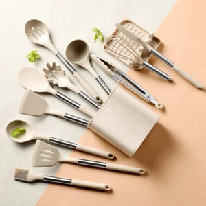 Heat Resistant Non-stick Pot Spoon Spatula Cooking Kitchen Tool Set - Picture 1 of 10