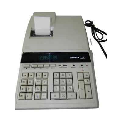 Monroe 7140 Calculator W Ribbon Printing Issues See Video Calculator Works Fine - Image 1 of 4