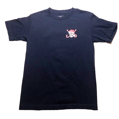 Camiseta Vans Para Hombre Talla S Azul Vacaciones con Calavera y Bastones de Caramelo Van Dorens Foto 1 de 4