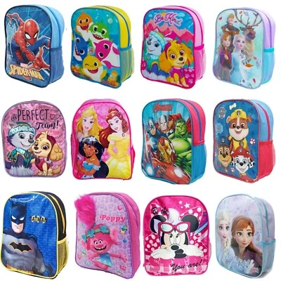 Kids Boys Girls Disney Character Backpack School Lunch Bag Rucksack Children - Image 1 of 2