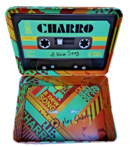 SCATOLA DI LATTA EL CHARRO NEW SONG CASSETTA STEREO PANINARI VINTAGE - Imagen 1 de 5