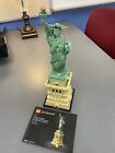 lego architecture statue of liberty 21042. Built And Complete W Instructions.