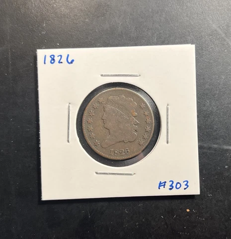 1826 Classic Head Half Cent Cover